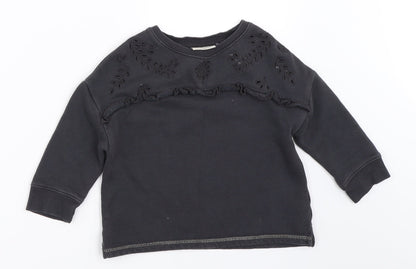 NEXT Girls Grey   Pullover Sweatshirt Size 3 Years