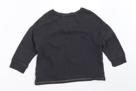 NEXT Girls Grey   Pullover Sweatshirt Size 3 Years