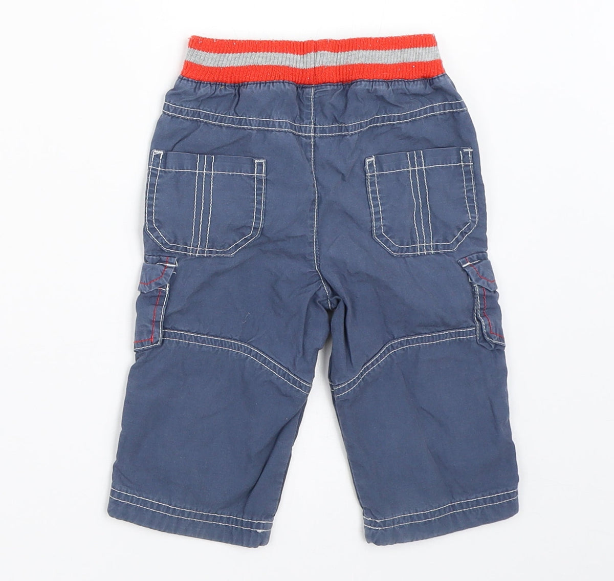 TU Boys Blue   Cargo Trousers Size 6-9 Months