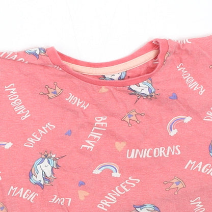 Studio Girls Pink   Basic T-Shirt Size 5-6 Years