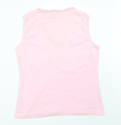 Casual Club Womens Pink   Basic Tank Size 16