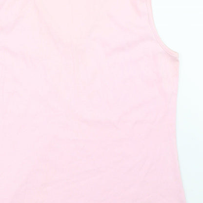 Casual Club Womens Pink   Basic Tank Size 16