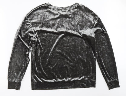 H&M Womens Grey   Pullover Sweatshirt Size S