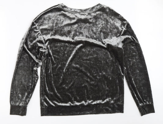 H&M Womens Grey   Pullover Sweatshirt Size S