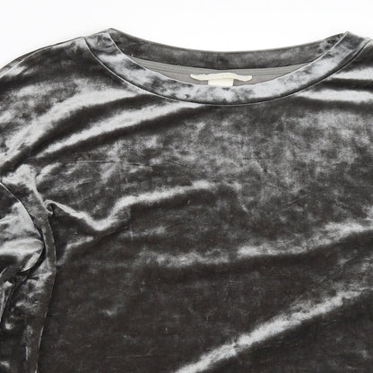 H&M Womens Grey   Pullover Sweatshirt Size S