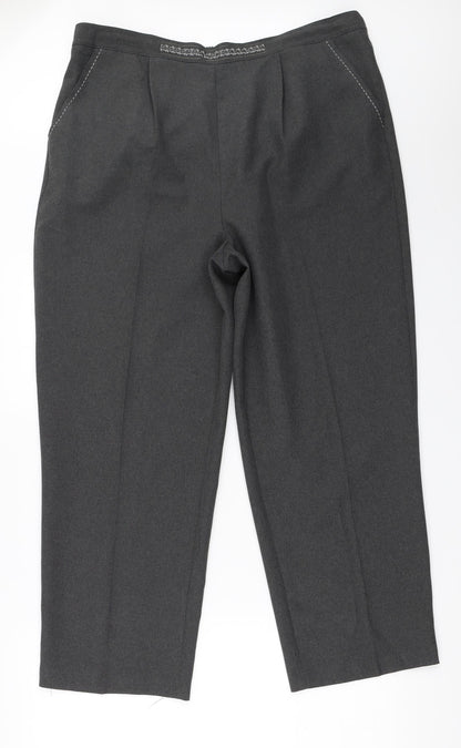 BM Womens Grey   Trousers  Size 18 L26.5 in