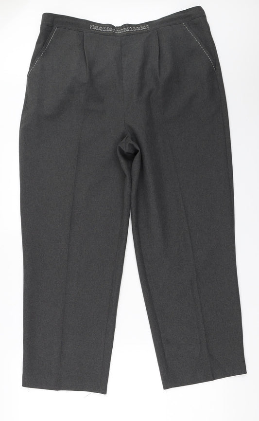 BM Womens Grey   Trousers  Size 18 L26.5 in