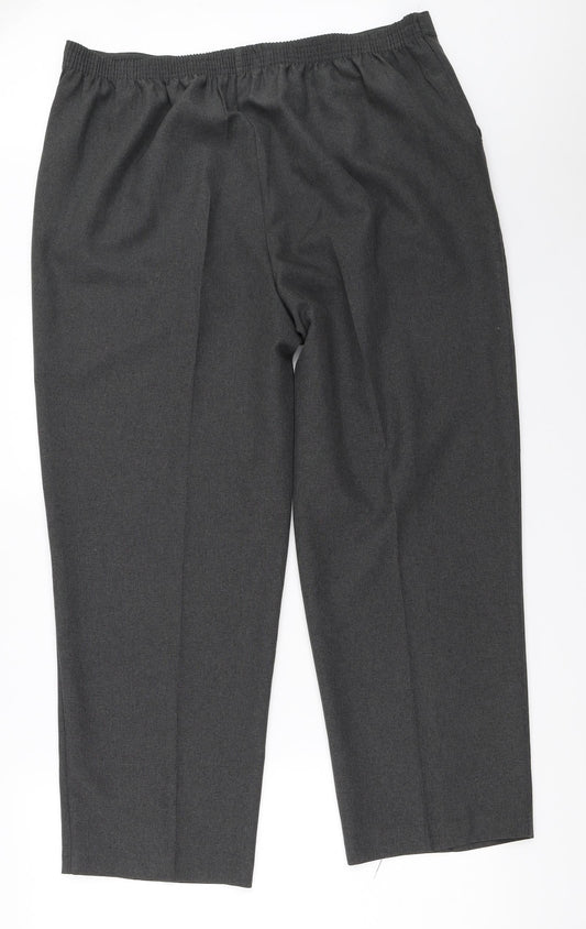 BM Womens Grey   Trousers  Size 18 L26.5 in