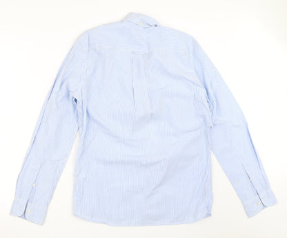 Mens UK Size S NEXT Blue  Button-Up Long Sleeve Casual Shirt