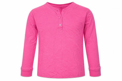 The Pyjama Factory Girls Pink Solid  Top Pyjama Top Size 7-8 Years