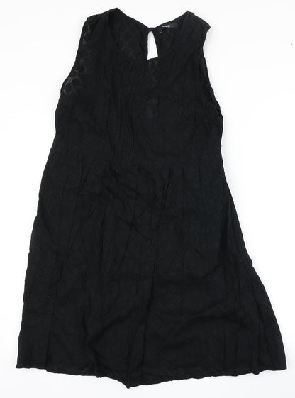 George Womens Black Argyle/Diamond  Skater Dress  Size 14