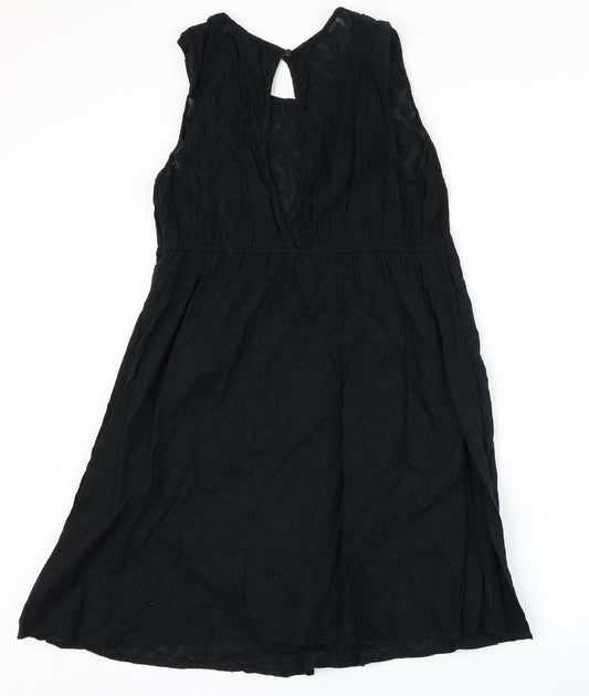 George Womens Black Argyle/Diamond  Skater Dress  Size 14