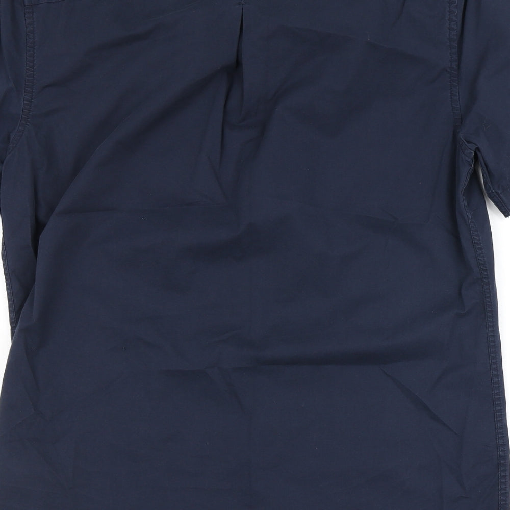 River Island Mens Blue    Button-Up Size S