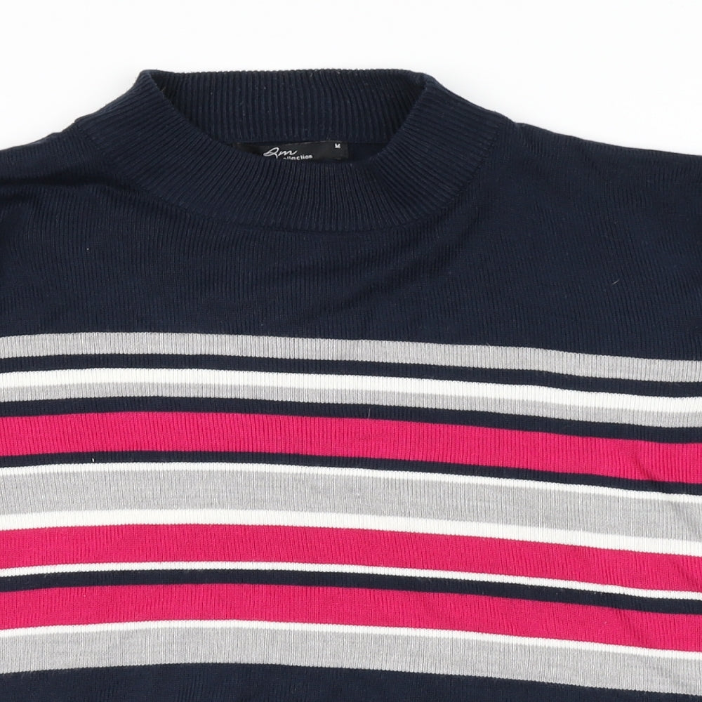 BM collection Womens Multicoloured Striped  Pullover Jumper Size M