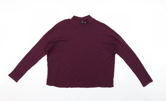 Womens UK Size M H&M Purple Basic Blouse
