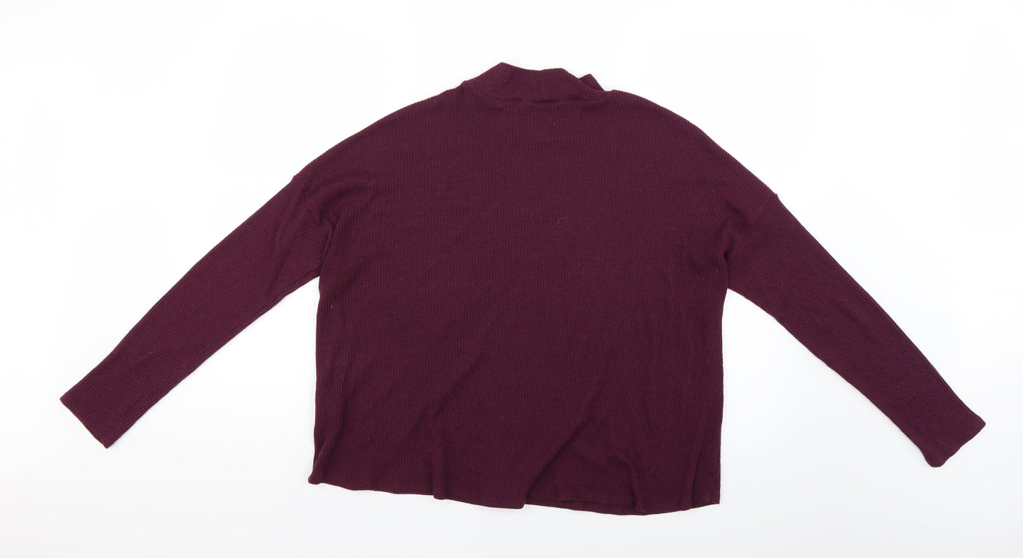 Womens UK Size M H&M Purple Basic Blouse