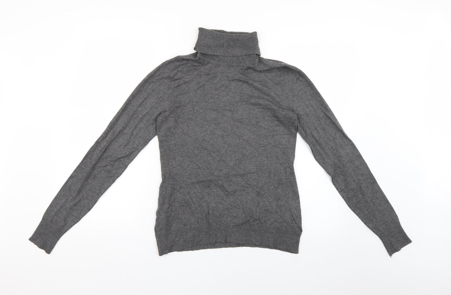 Womens UK Size S Soaked in Luxury Grey Basic Blouse