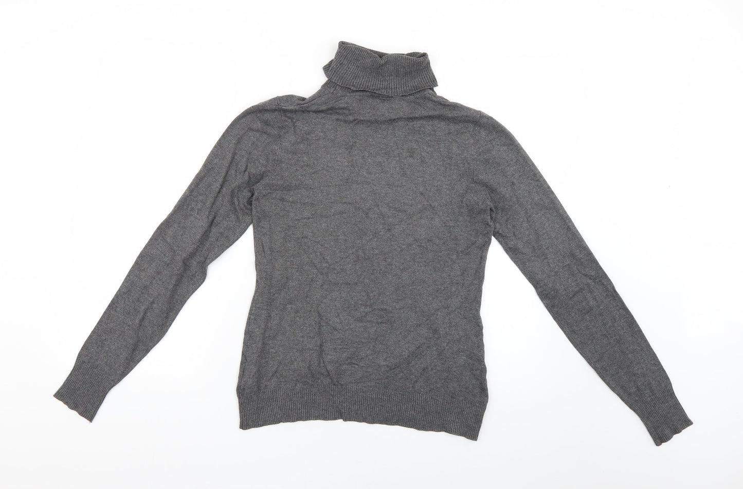 Womens UK Size S Soaked in Luxury Grey Basic Blouse