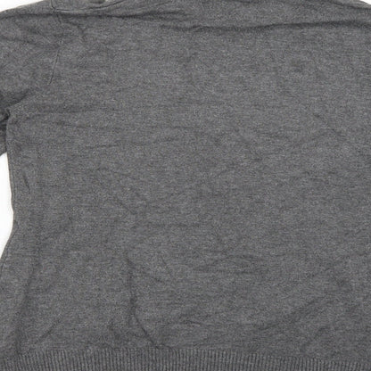 Womens UK Size S Soaked in Luxury Grey Basic Blouse