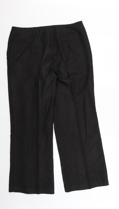 F&F Womens Brown Check  Trousers  Size 12 L26 in