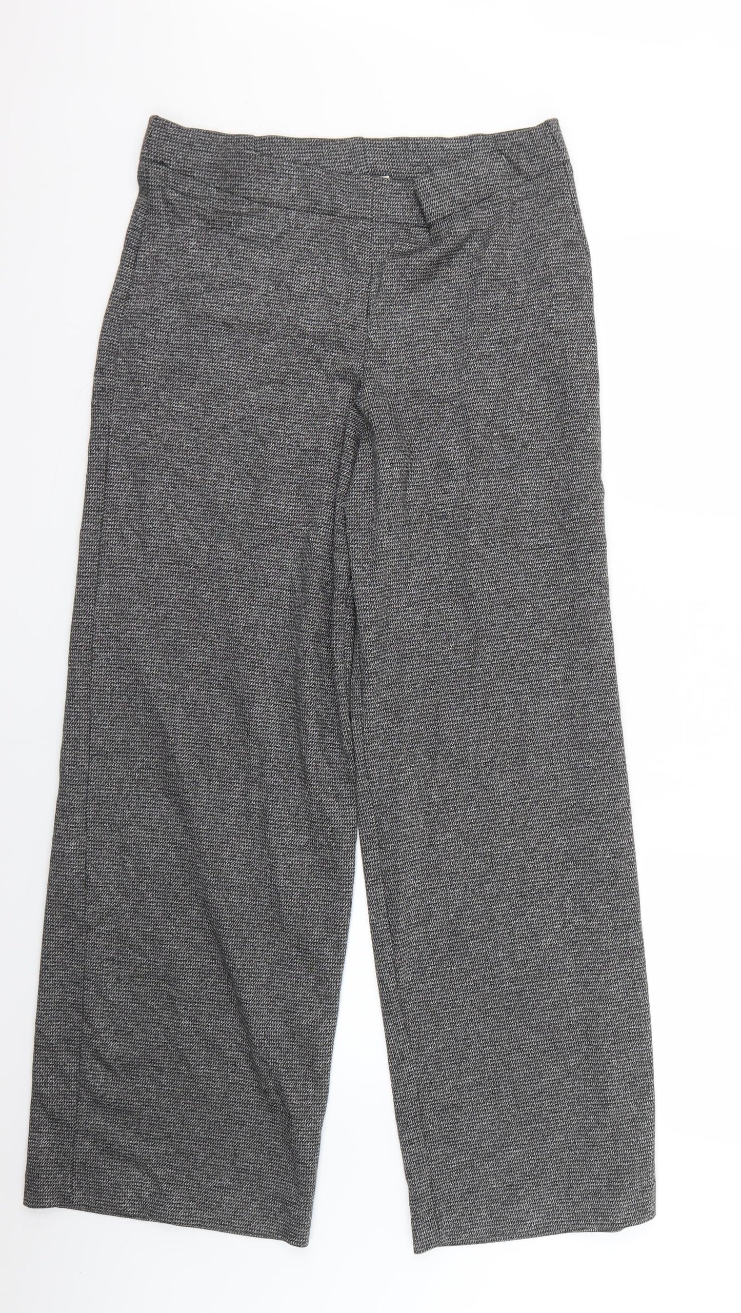 TU Womens Grey Check  Trousers  Size 14 L28 in
