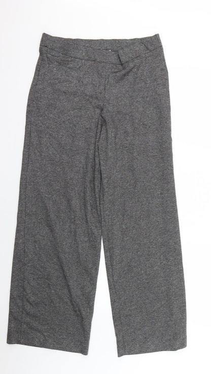 TU Womens Grey Check  Trousers  Size 14 L28 in