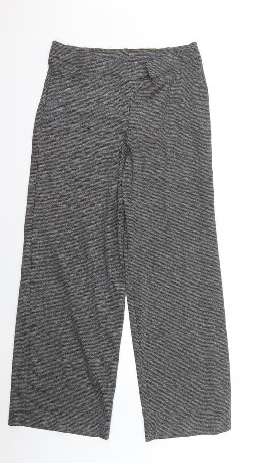 TU Womens Grey Check  Trousers  Size 14 L28 in
