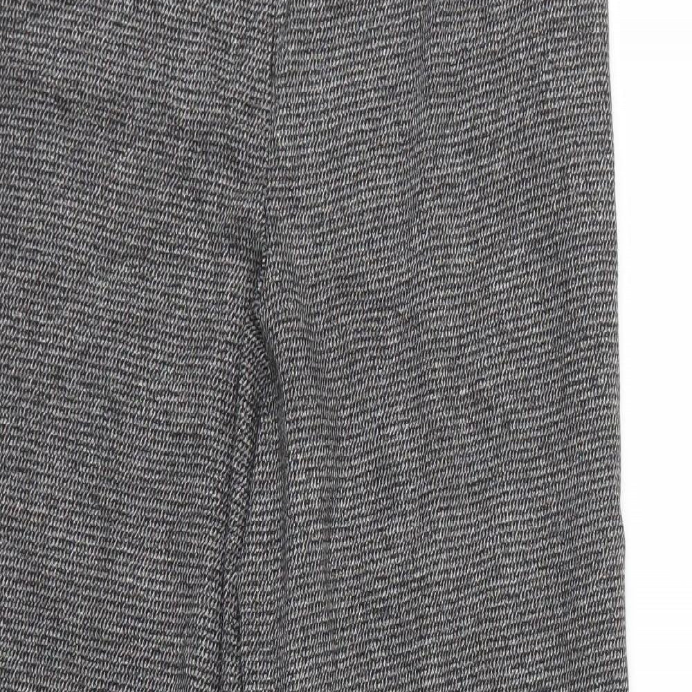 TU Womens Grey Check  Trousers  Size 14 L28 in