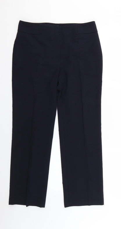 Womens UK Size 10 Marks and Spencer Regular Fit  Blue Trousers
