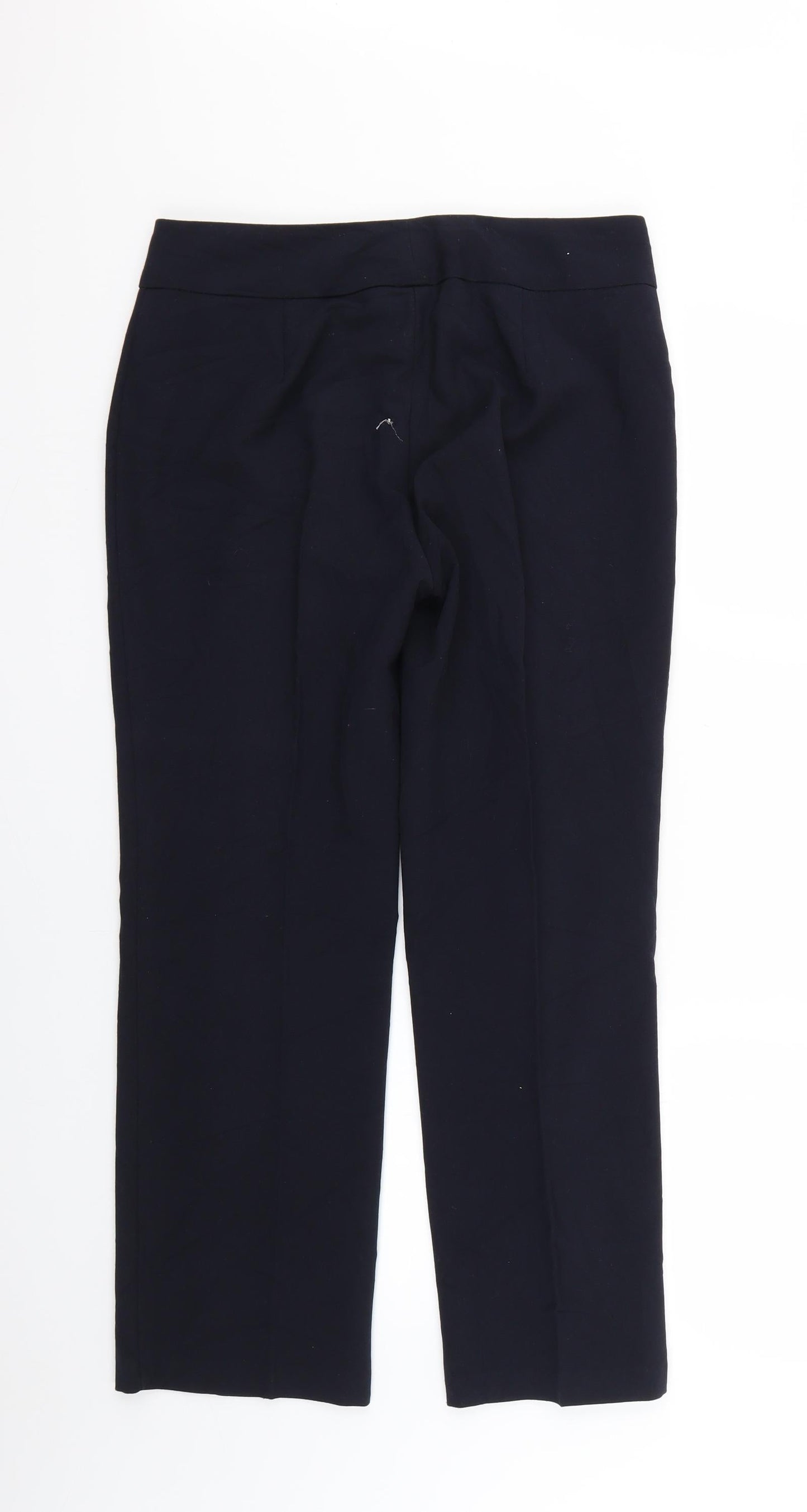 Womens UK Size 10 Marks and Spencer Regular Fit  Blue Trousers