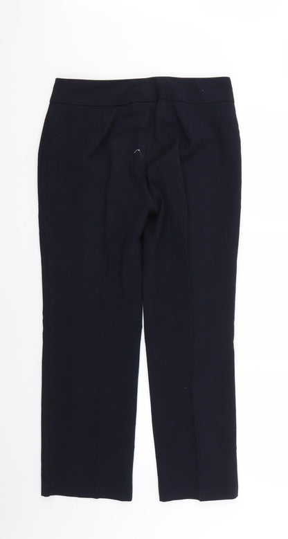 Womens UK Size 10 Marks and Spencer Regular Fit  Blue Trousers
