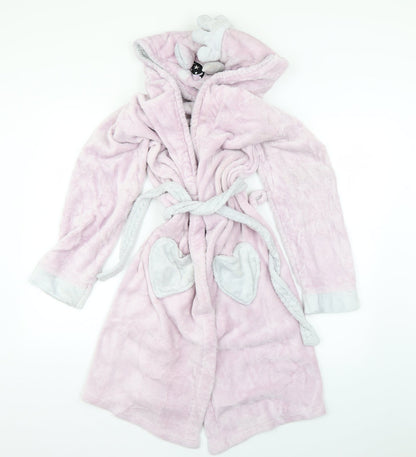 heidz Girls Purple Geometric  Top Robe Size 13 Years