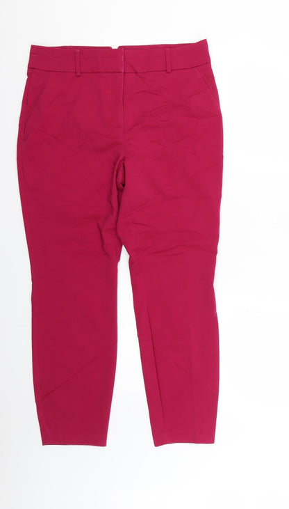 Womens UK Size  Papaya Regular Fit  Pink Trousers
