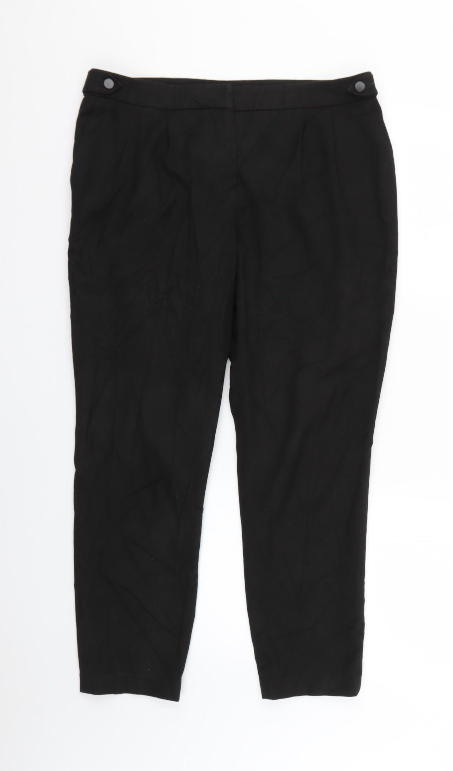 Womens UK Size 12 NEXT Regular Fit Sweatpants Black Trousers