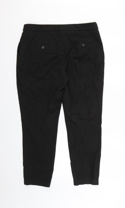 Womens UK Size 12 NEXT Regular Fit Sweatpants Black Trousers