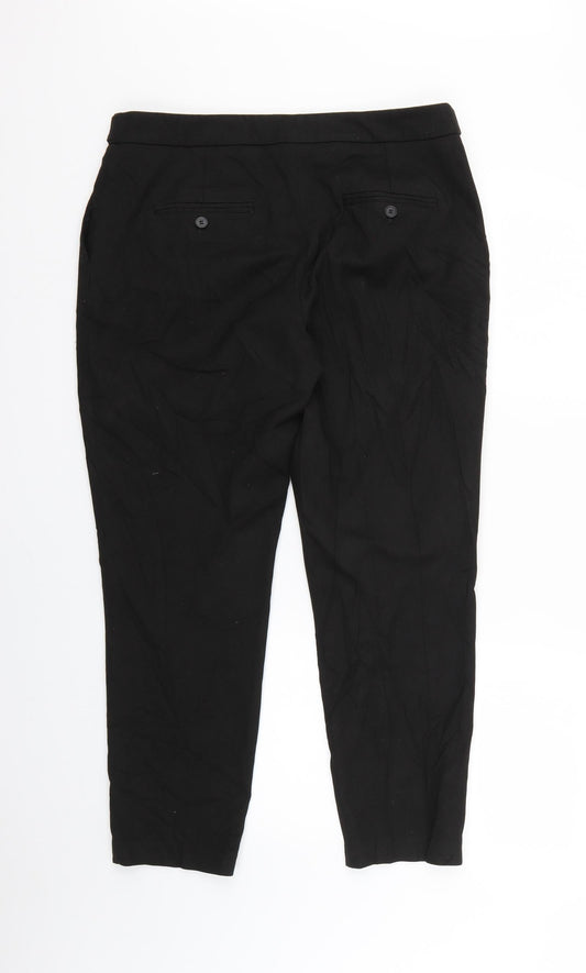 Womens UK Size 12 NEXT Regular Fit Sweatpants Black Trousers