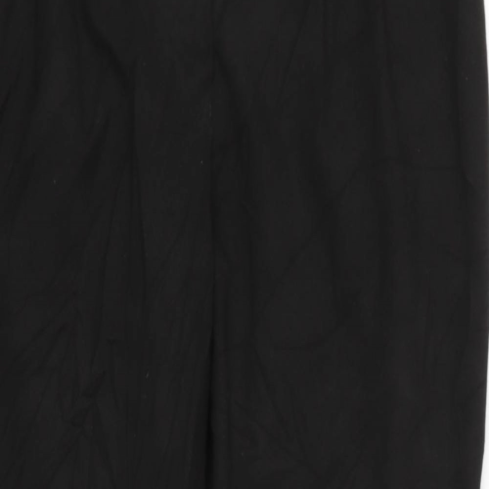 Womens UK Size 12 NEXT Regular Fit Sweatpants Black Trousers