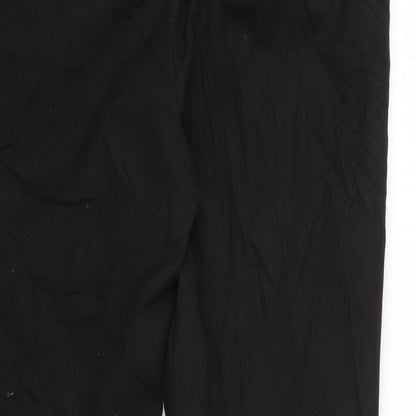 Womens UK Size 12 NEXT Regular Fit Sweatpants Black Trousers