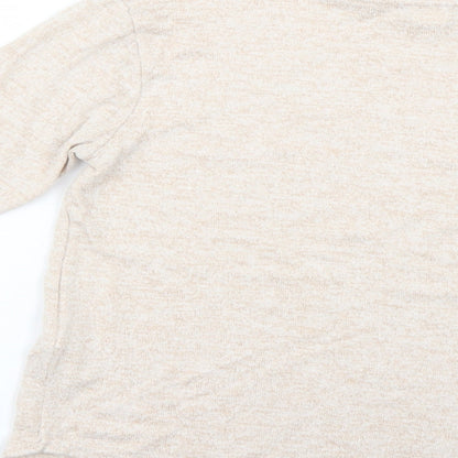 Primark Girls Beige Geometric  Basic T-Shirt Size 10-11 Years