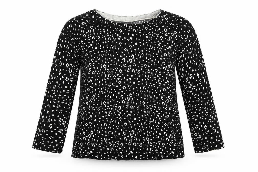 Womens UK Size 8 Papaya Black Pullover Jumper