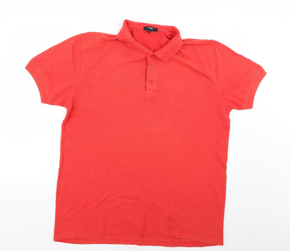 George Mens Red    Polo Size L
