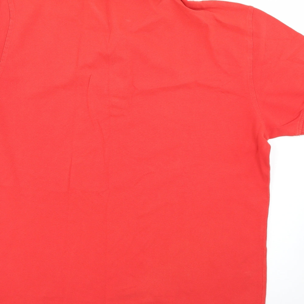 George Mens Red    Polo Size L