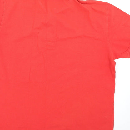 George Mens Red    Polo Size L