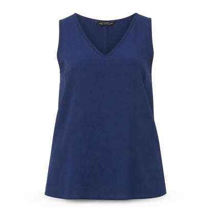 Womens UK Size 8 Dorothy Perkins Blue Basic Blouse