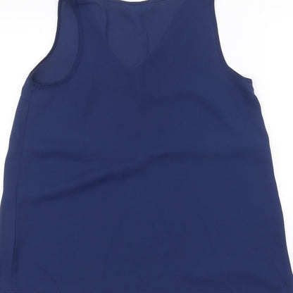 Womens UK Size 8 Dorothy Perkins Blue Basic Blouse