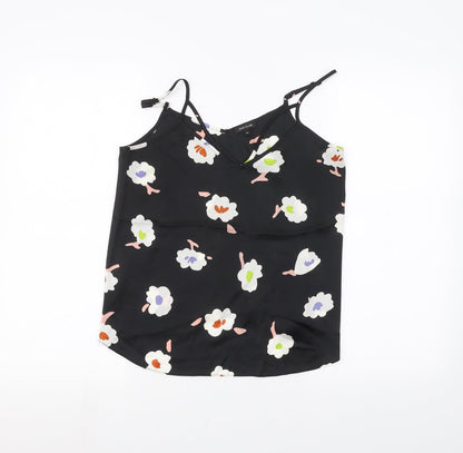 Womens UK Size 10 River Island Black Basic Blouse