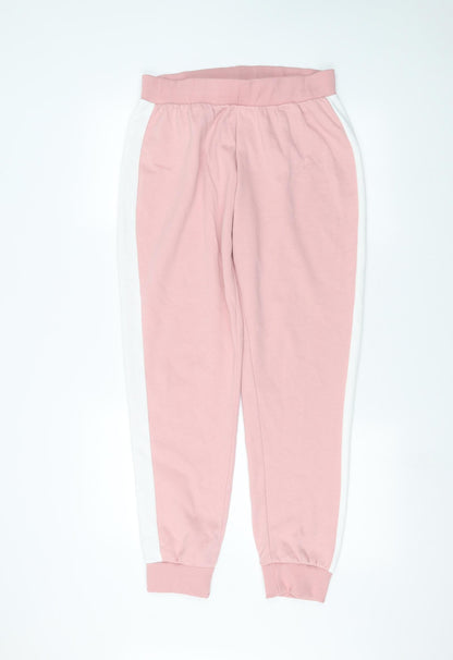 Womens UK Size M Papaya Regular Fit Sweatpants Pink Trousers