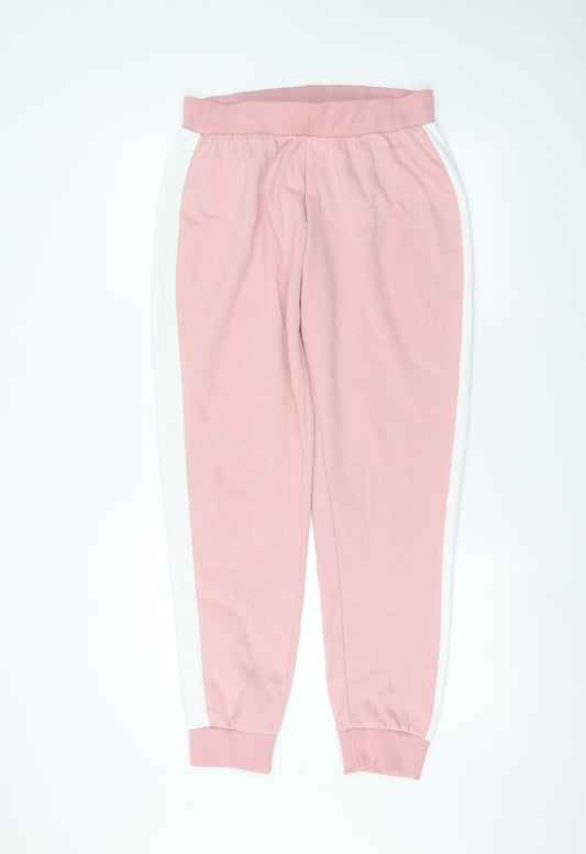 Womens UK Size M Papaya Regular Fit Sweatpants Pink Trousers