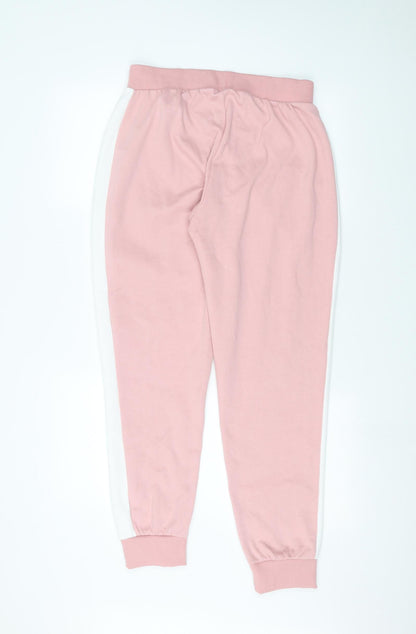 Womens UK Size M Papaya Regular Fit Sweatpants Pink Trousers