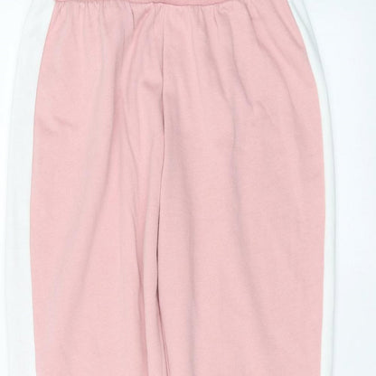 Womens UK Size M Papaya Regular Fit Sweatpants Pink Trousers